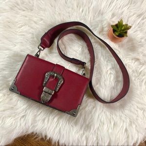 Burgundy vintage vibe crossbody